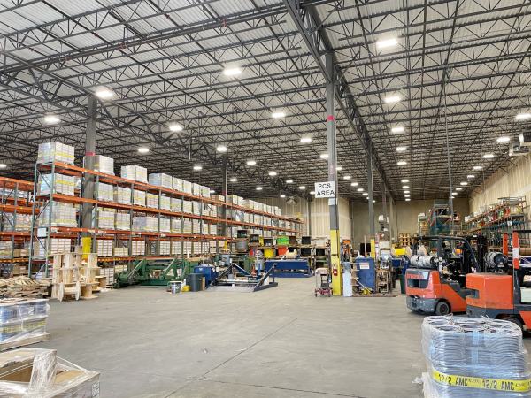 LED Lighting Installation at Warehouse Facility